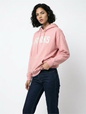 ART & SOL FORKS WASHINGTON PULLOVER HOODED SWEATER, MEDIUM